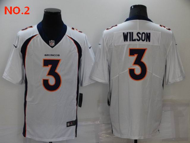 Men's Denver Broncos 3 Russell Wilson Jersey NO.2 ;